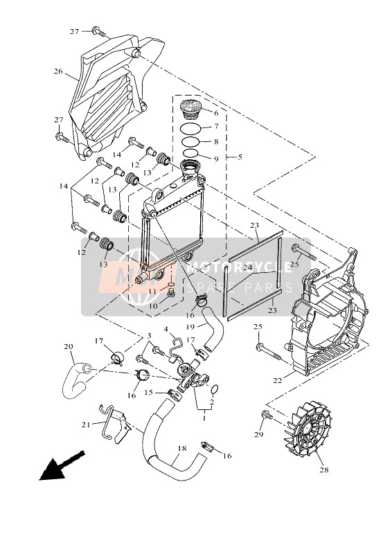 B9YE24820000, Pipe 2, Yamaha, 0